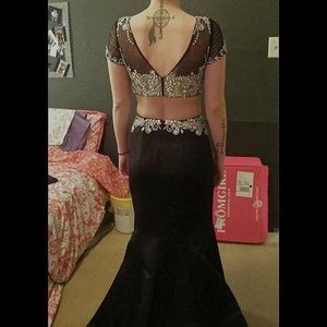 Size XS (0-2) two-piece prom/formal dress